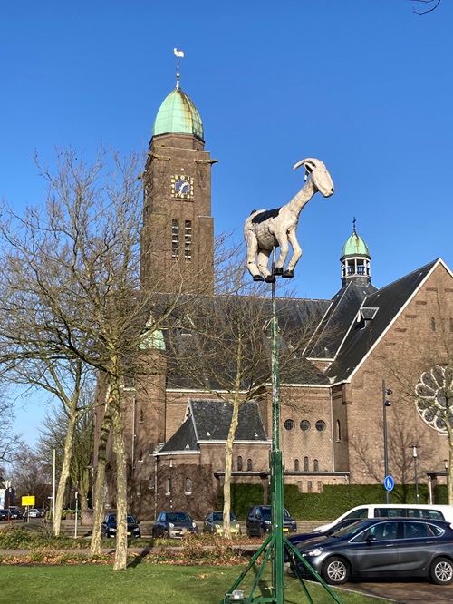 De sik geplaatst